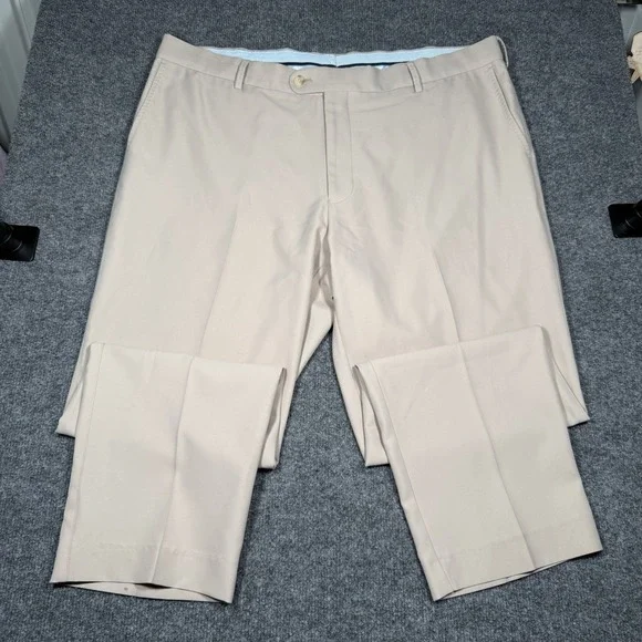 Peter Millar Pants Mens 42x30 Beige Khaki Crown Sport Pocket Golf Casual - Picture 4 of 10